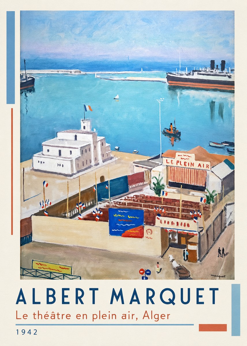 Albert Marquet Le Théâtre En Plein Air, Alger No1 - Poster
