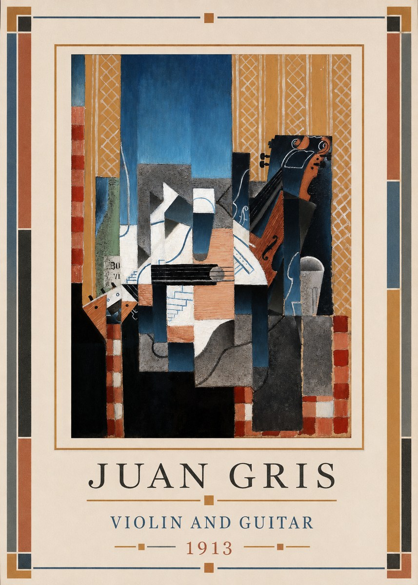 Juan Gris Violin and Guitar II No1 - Poster