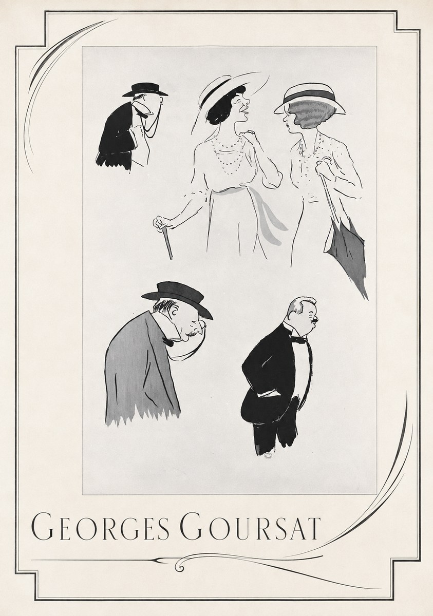 Georges Goursat Character Studies No2 - Poster