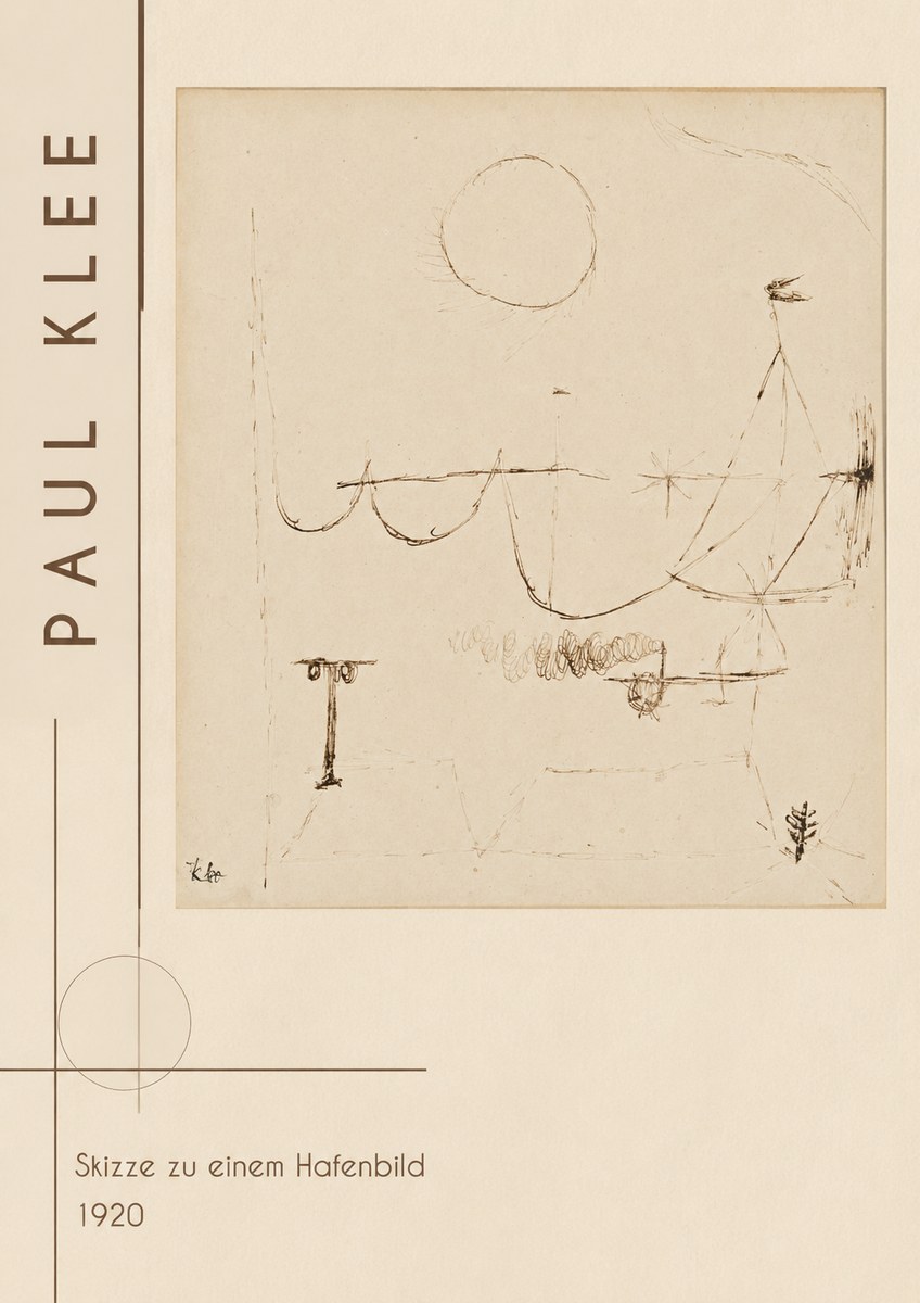 Paul Klee Skizze Zu Einem Hafenbild No2 - Poster