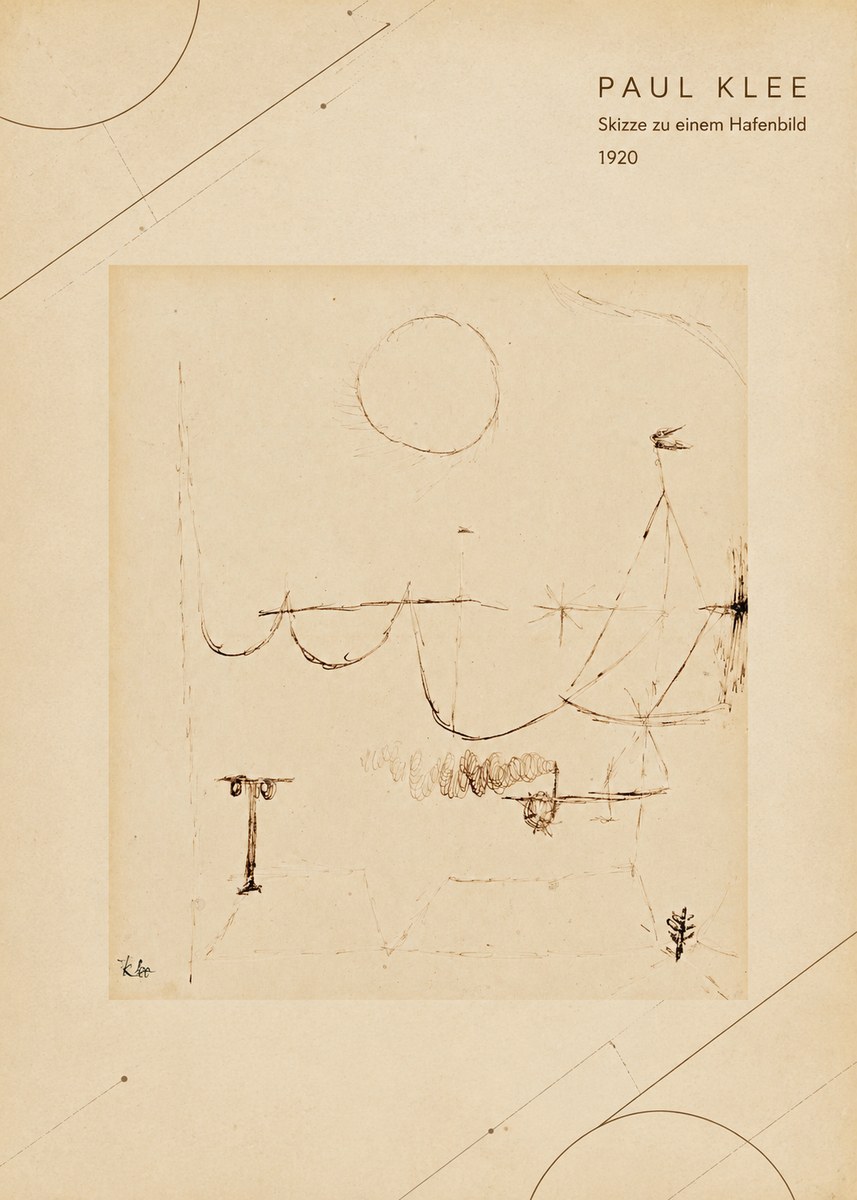 Paul Klee Skizze Zu Einem Hafenbild No4 - Poster