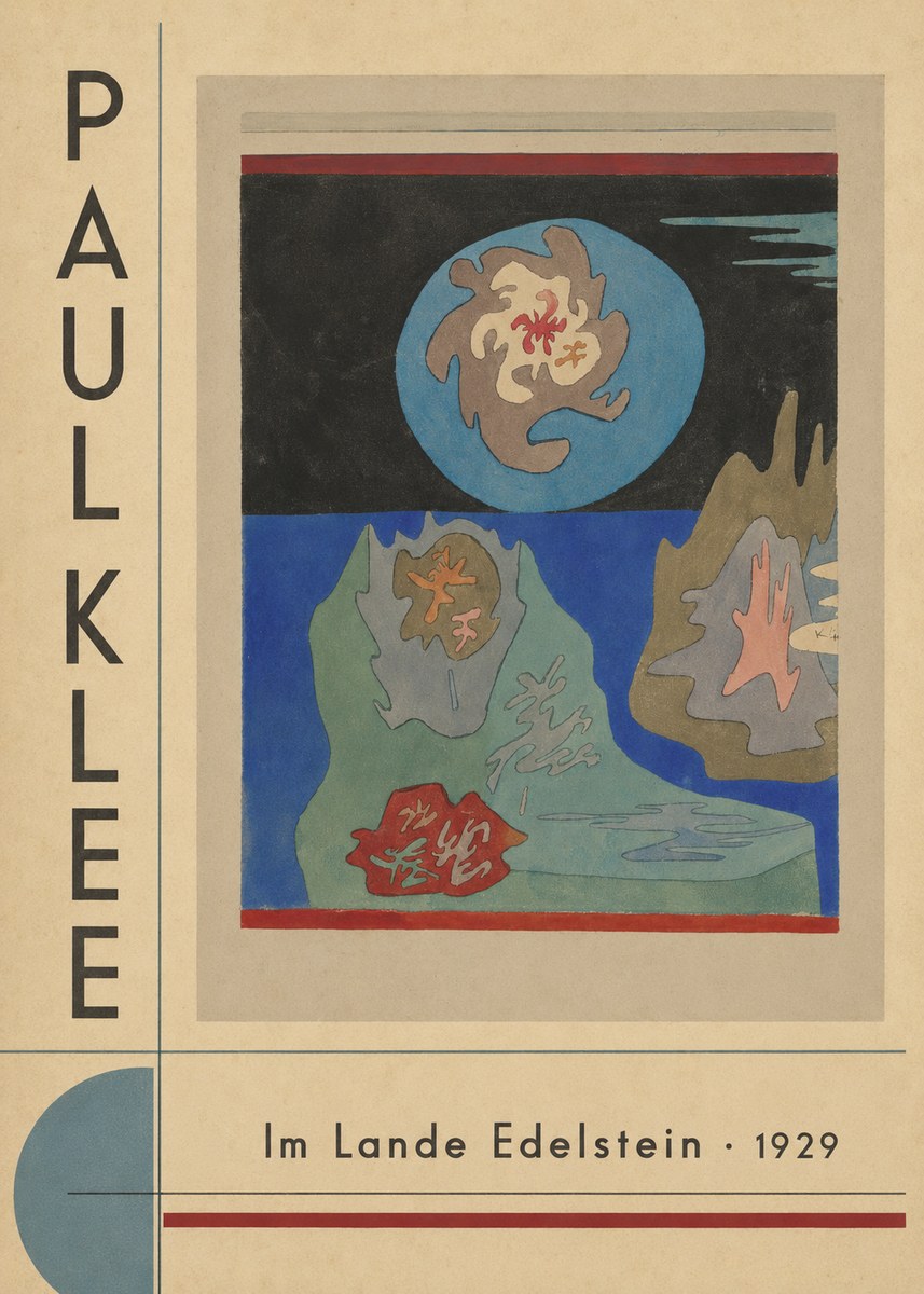 Paul Klee Im Lande Edelstein No5 - Poster