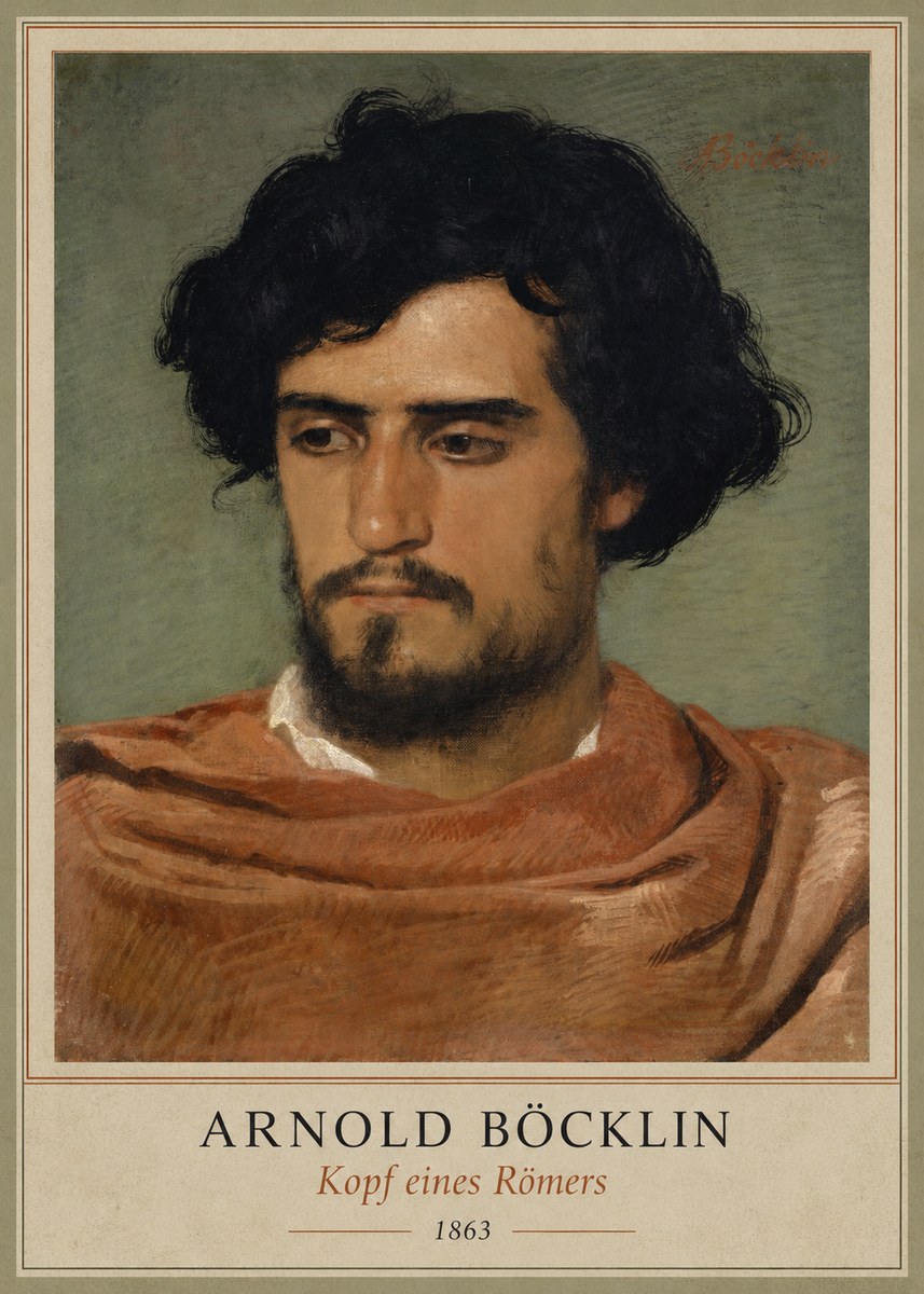 Arnold Böcklin Kopf Eines Römers No1 - Poster