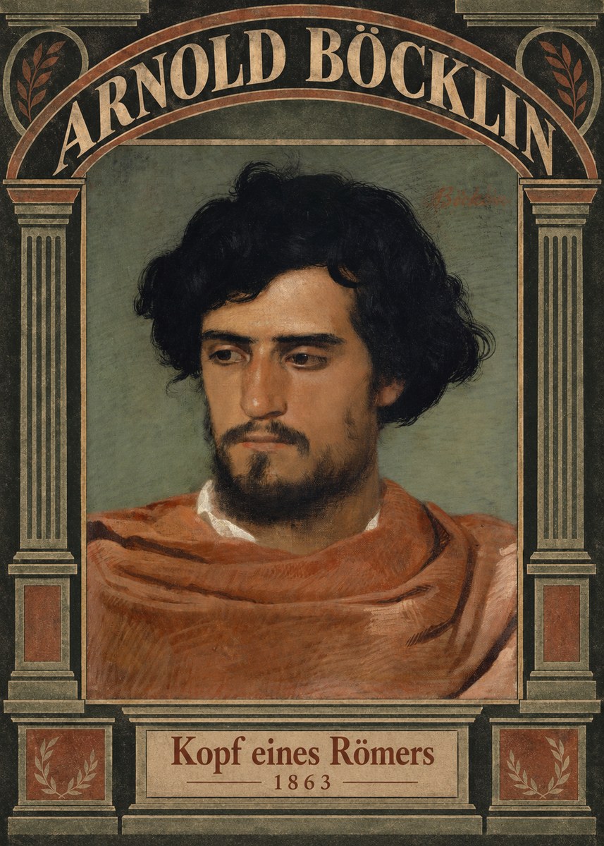 Arnold Böcklin Kopf Eines Römers No6 - Poster