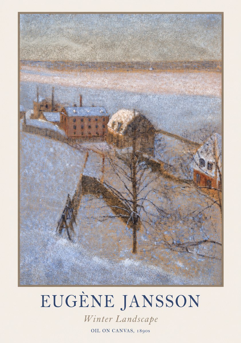 Eugène Jansson Winter Landscape No1 - Poster