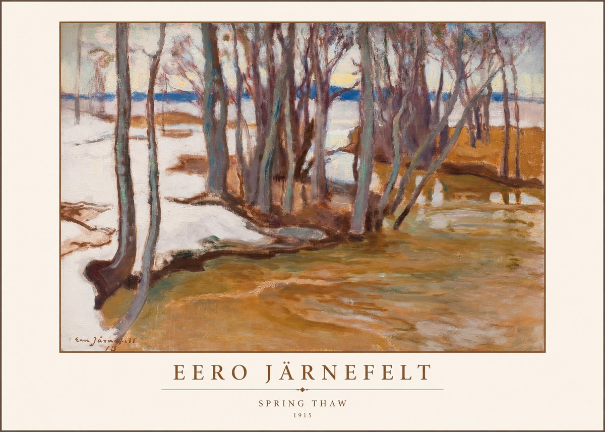 Eero Järnefelt Spring Thaw No1 - Poster