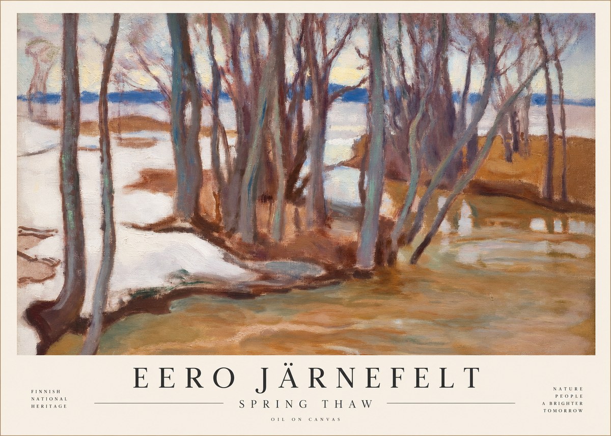 Eero Järnefelt Spring Thaw No4 - Poster