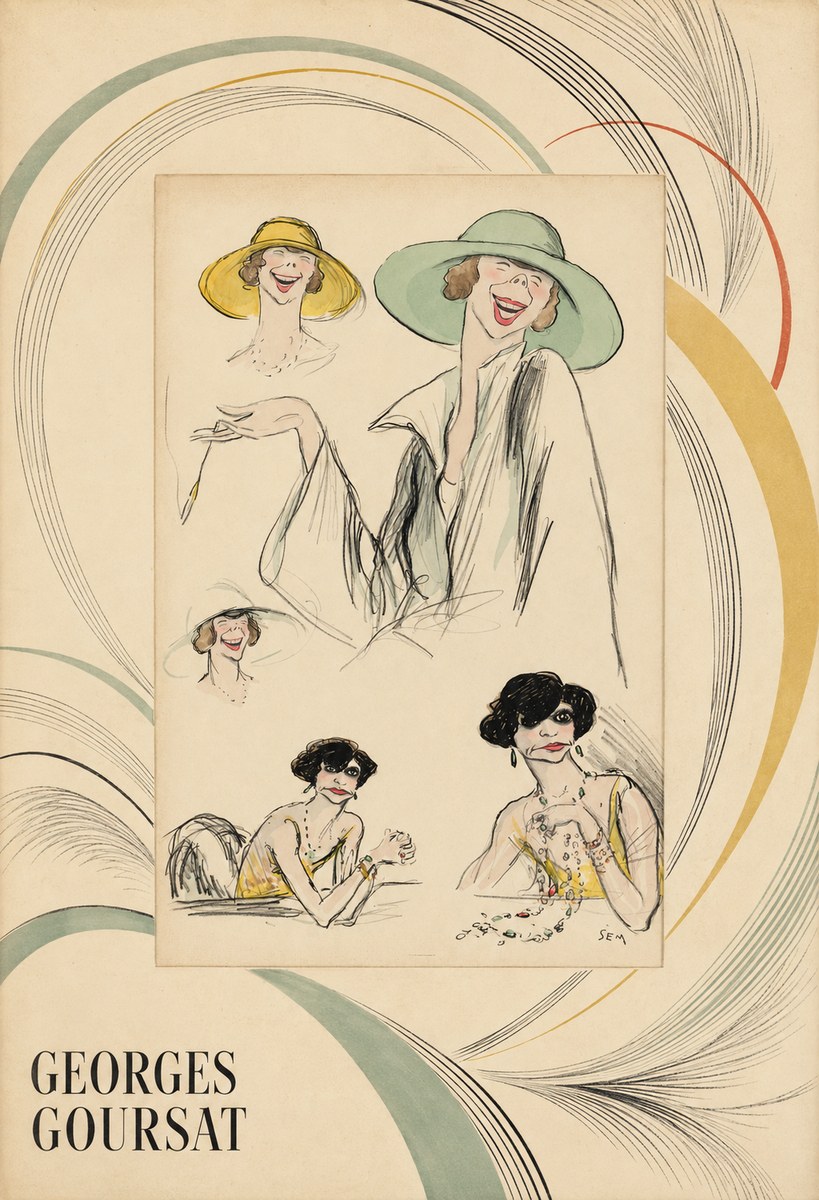 Georges Goursat Elegant Parisian Caricatures No4 - Poster