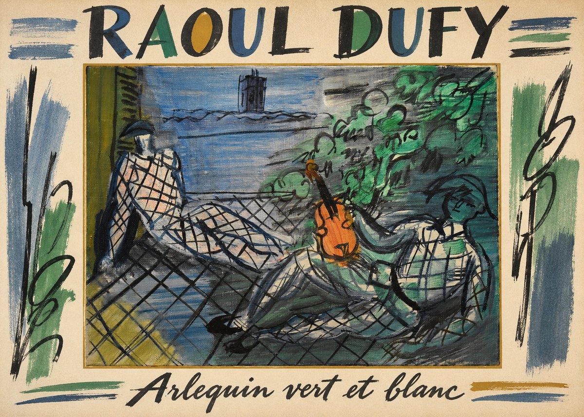 Raoul Dufy Arlequin Vert Et Blanc No1 - Poster