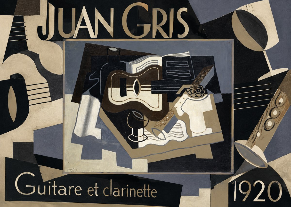 Juan Gris Guitare Et Clarinette No6 - Poster