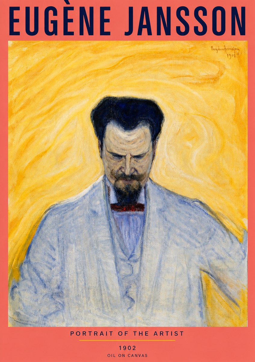 Eugène Jansson Portrait of the Artist II No3 - Poster
