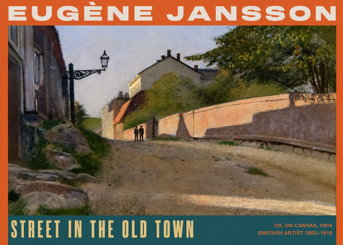 Eugène Jansson Street in the Old Town No2 - Poster