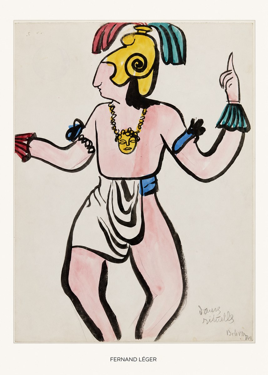 Fernand Léger Dans Rituelles No6 - Poster
