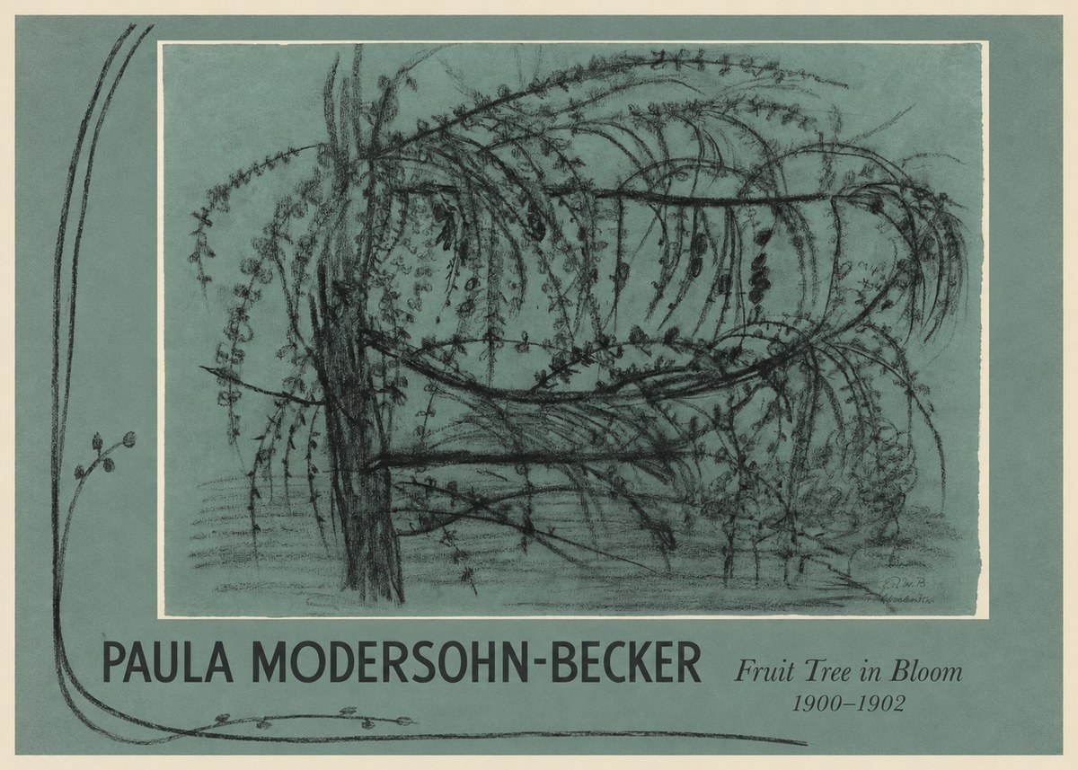 Paula Modersohn-Becker Fruit Tree in Bloom No1 - Poster