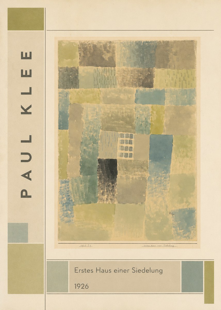 Paul Klee Erstes Haus Einer Siedelung No2 - Poster