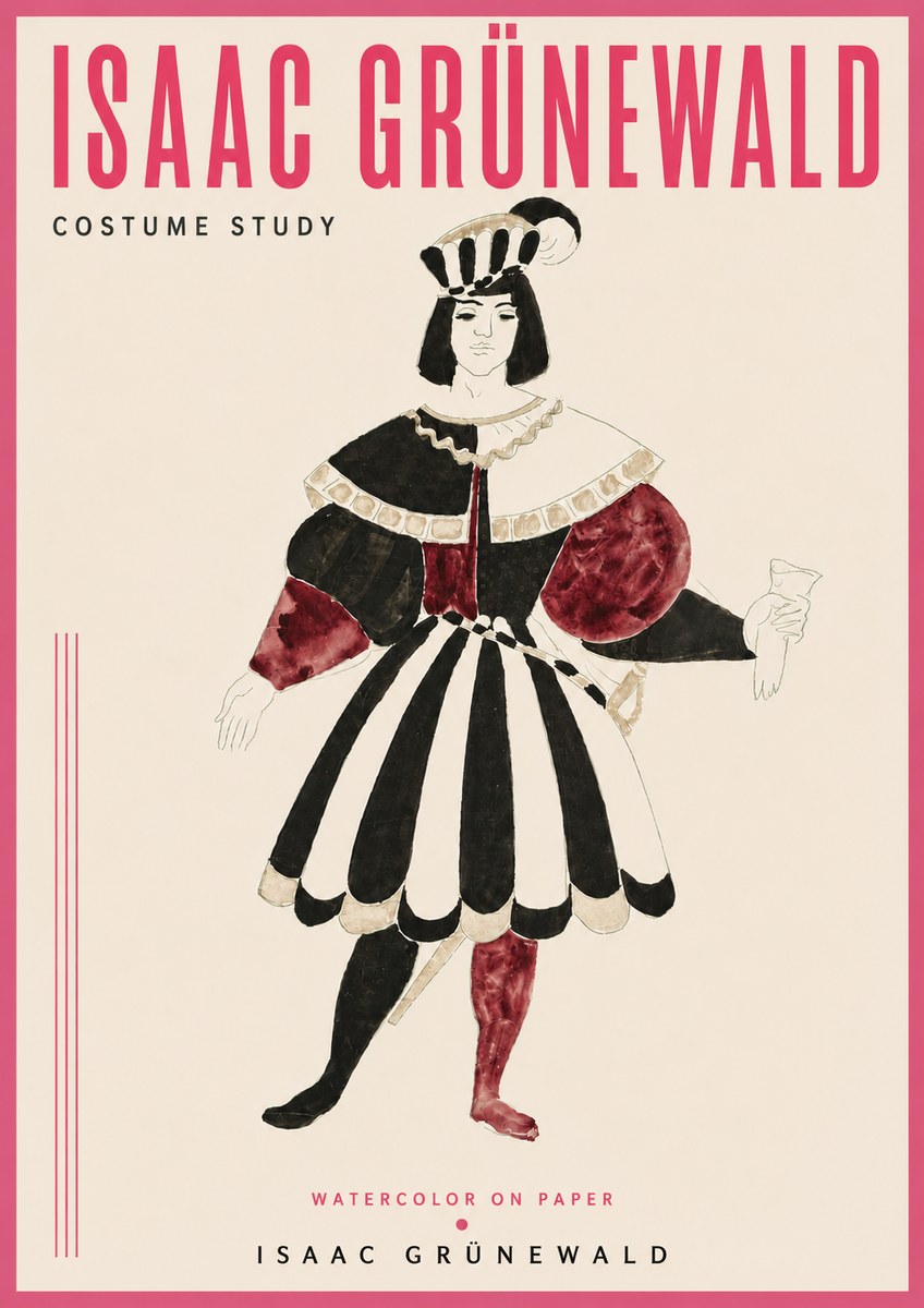 Isaac Grünewald Costume Study VIII No4 - Poster