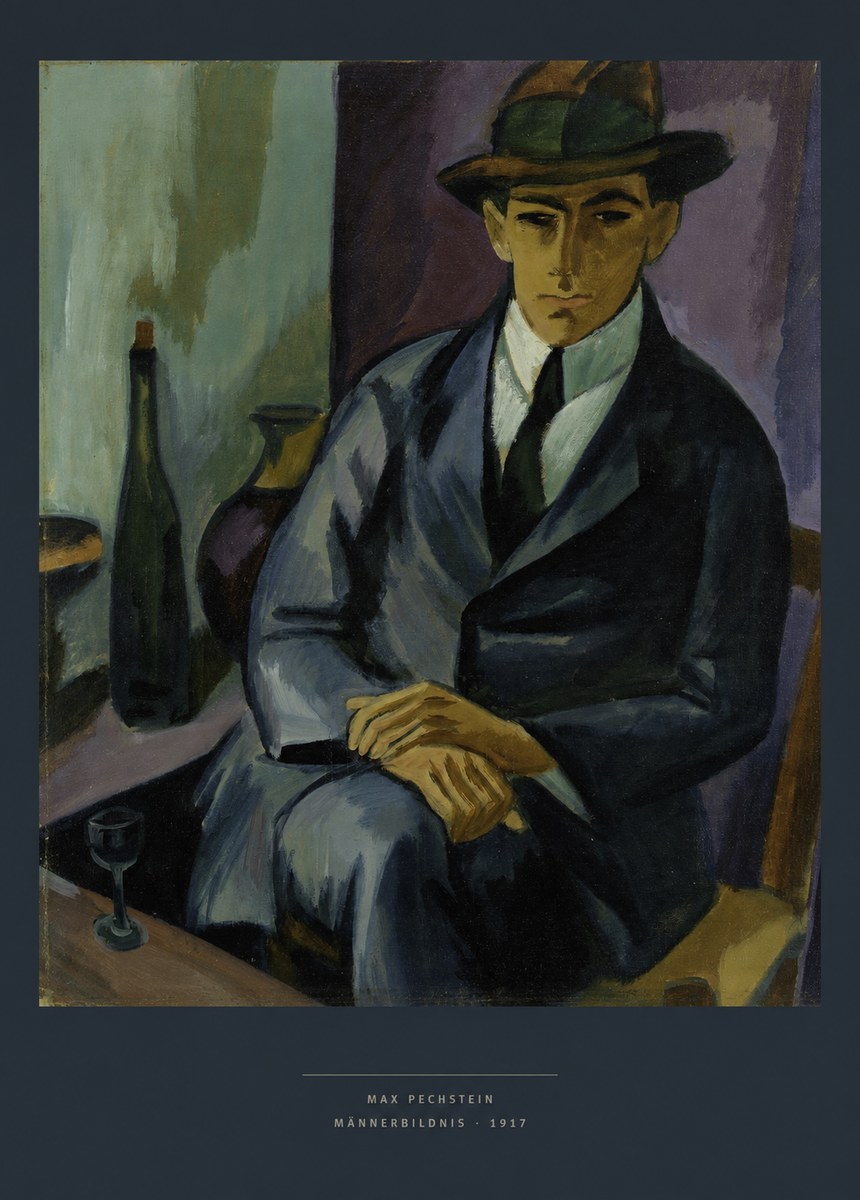 Max Pechstein Männerbildnis • 1917 No6 - Poster