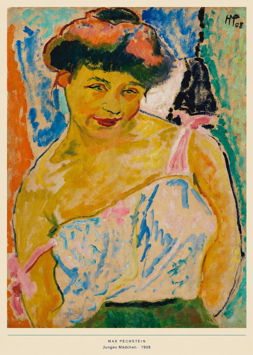 Max Pechstein Junges Mädchen No6 - Poster