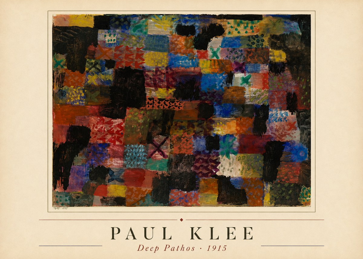 Paul Klee Deep Pathos No1 - Poster
